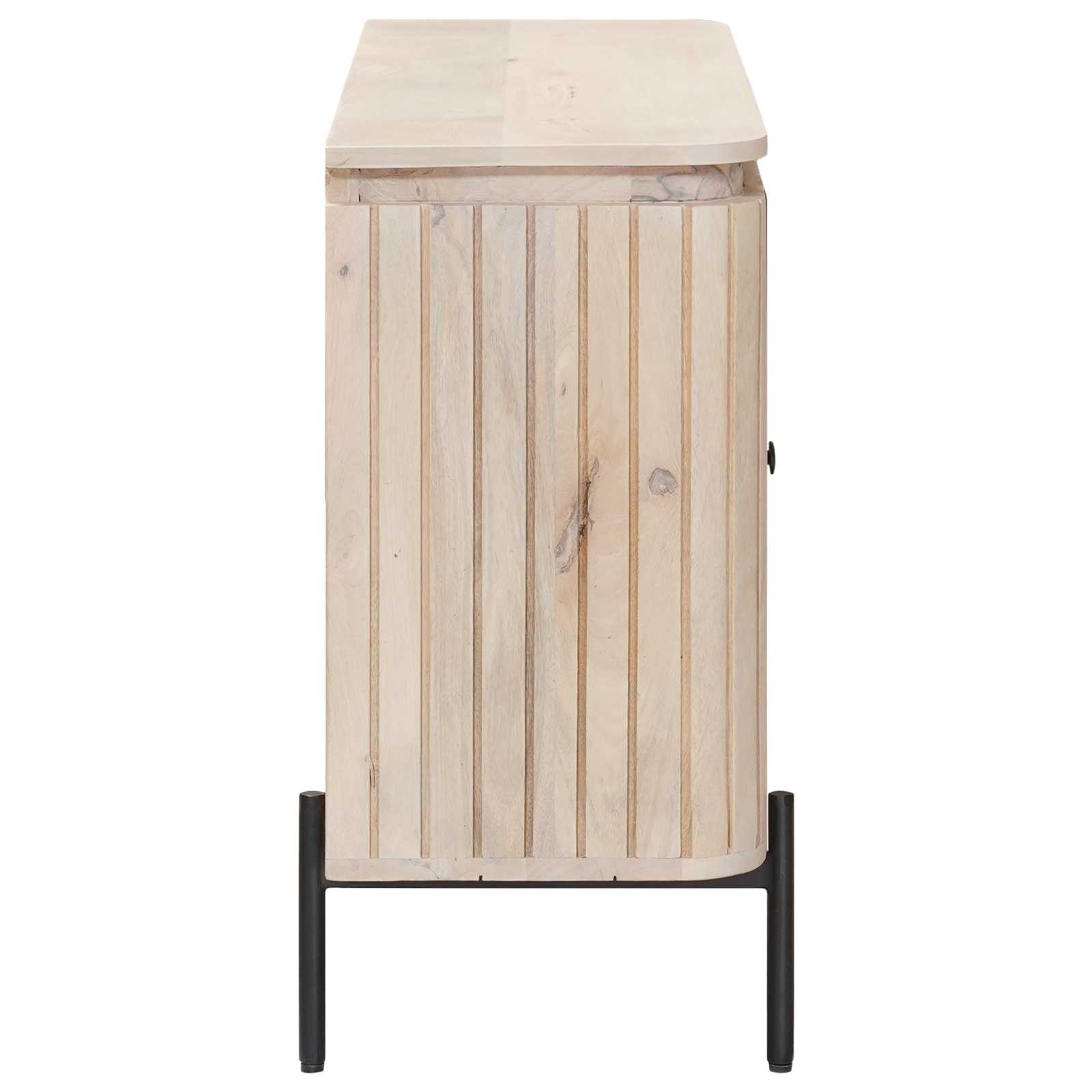 vidaXL Sideboard 105 x 30 x 65 cm Solid Mango Wood and Engineered Wood 6