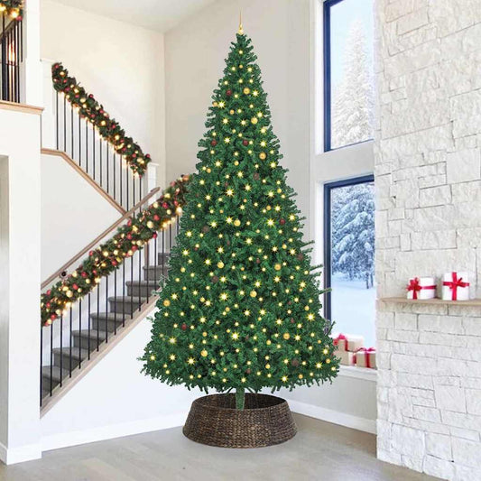 Christmas Tree Collar Round Dia. 60 x 22 cm Black Ø 105 x 28 cm