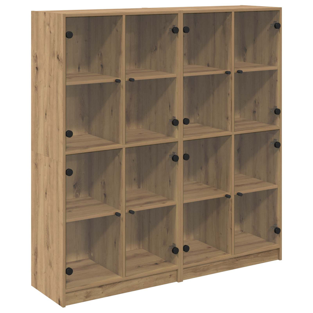 vidaXL Highboard 2 pcs Artisan Oak 68 x 37 x 142 cm Engineered Wood 2
