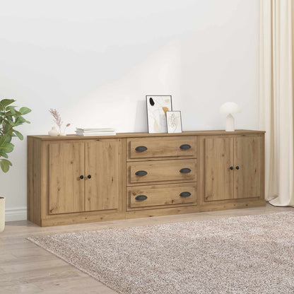 vidaXL Sideboards 3 pcs Engineered Wood