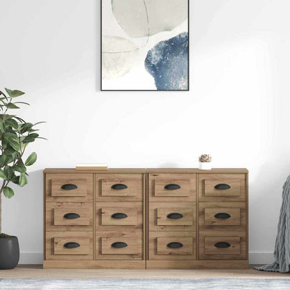 vidaXL Sideboards 2 pcs Engineered Wood