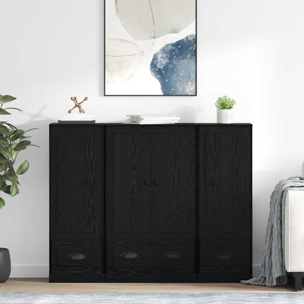 vidaXL Highboards 3 pcs Engineered Wood