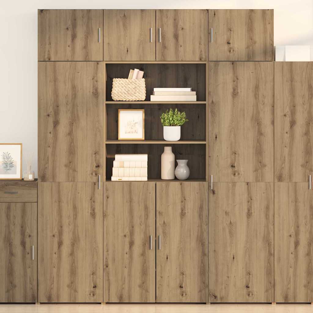 vidaXL Storage Cabinet Artisan Oak 80 x 42.5 x 225 cm Engineered Wood 1