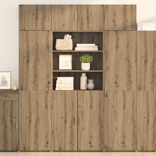 vidaXL Storage Cabinet Artisan Oak 80 x 42.5 x 225 cm Engineered Wood 1