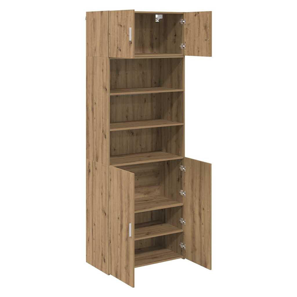 vidaXL Storage Cabinet Artisan Oak 80 x 42.5 x 225 cm Engineered Wood 2