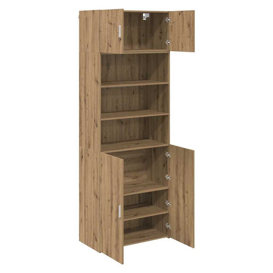 vidaXL Storage Cabinet Artisan Oak 80 x 42.5 x 225 cm Engineered Wood 2