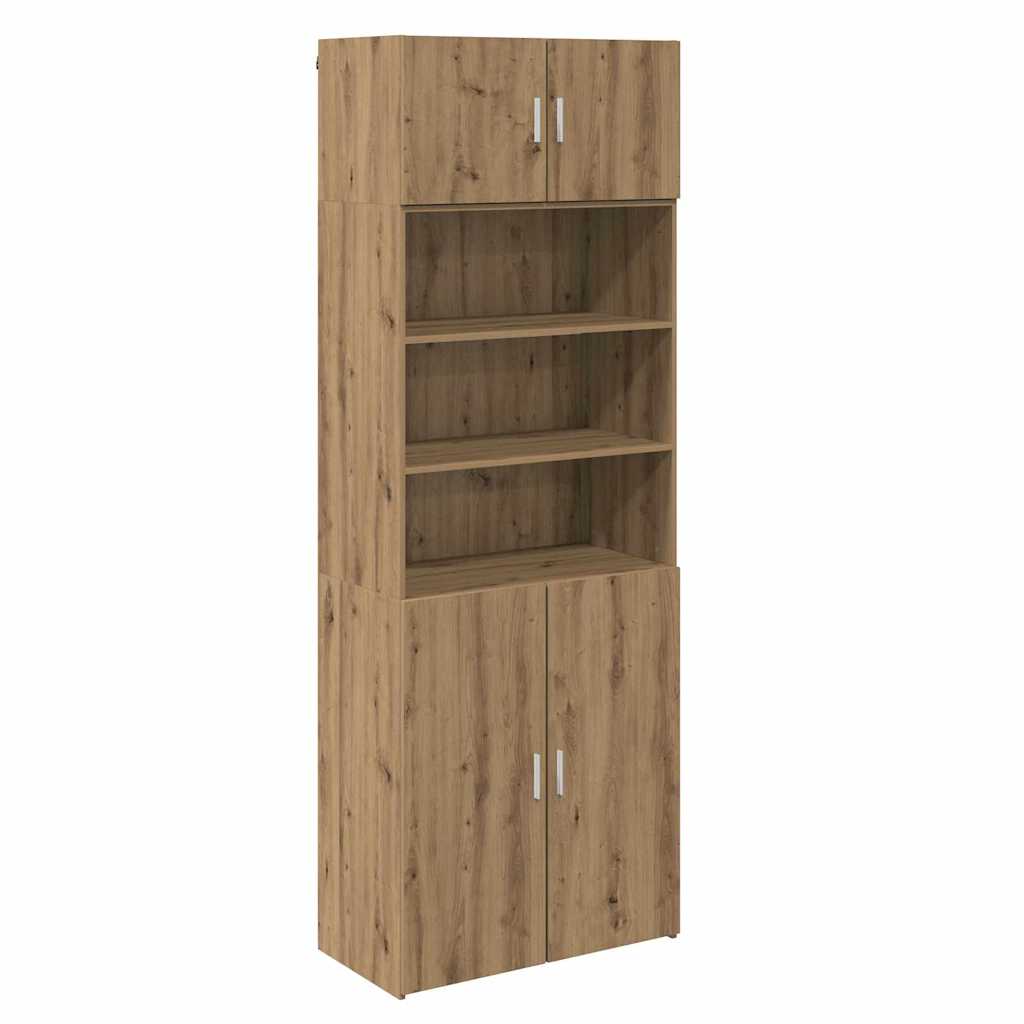 vidaXL Storage Cabinet Artisan Oak 80 x 42.5 x 225 cm Engineered Wood 5