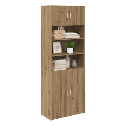 vidaXL Storage Cabinet Artisan Oak 80 x 42.5 x 225 cm Engineered Wood 3