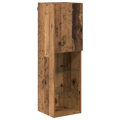 vidaXL TV Wall Cabinet Set 6 pcs Old Wood Engineered Wood 6