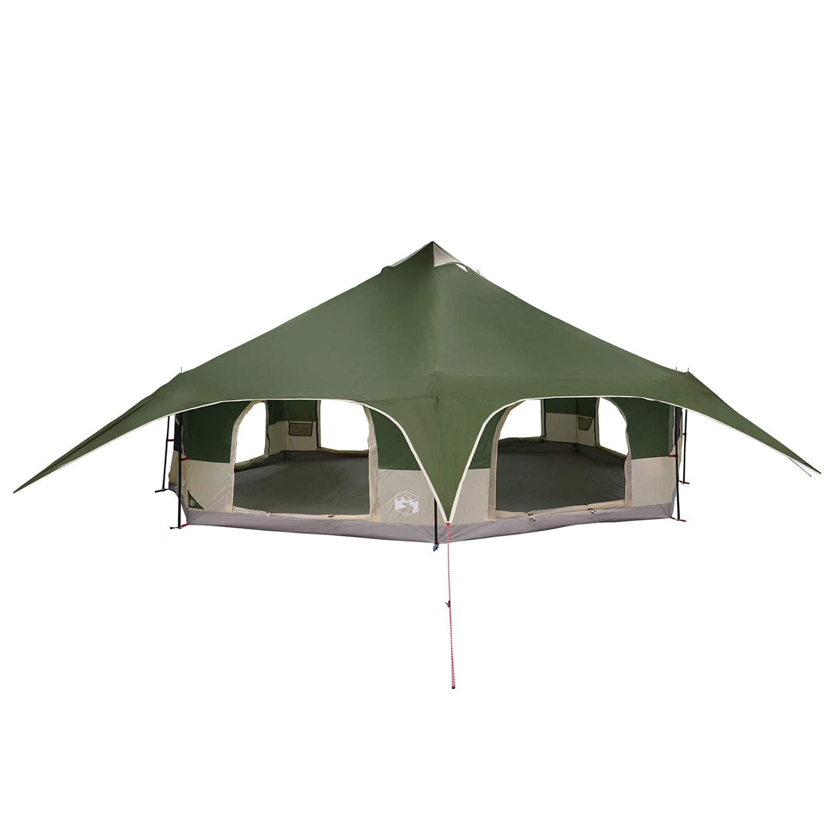 Family Tent 185T Polyester with PU Coating Green