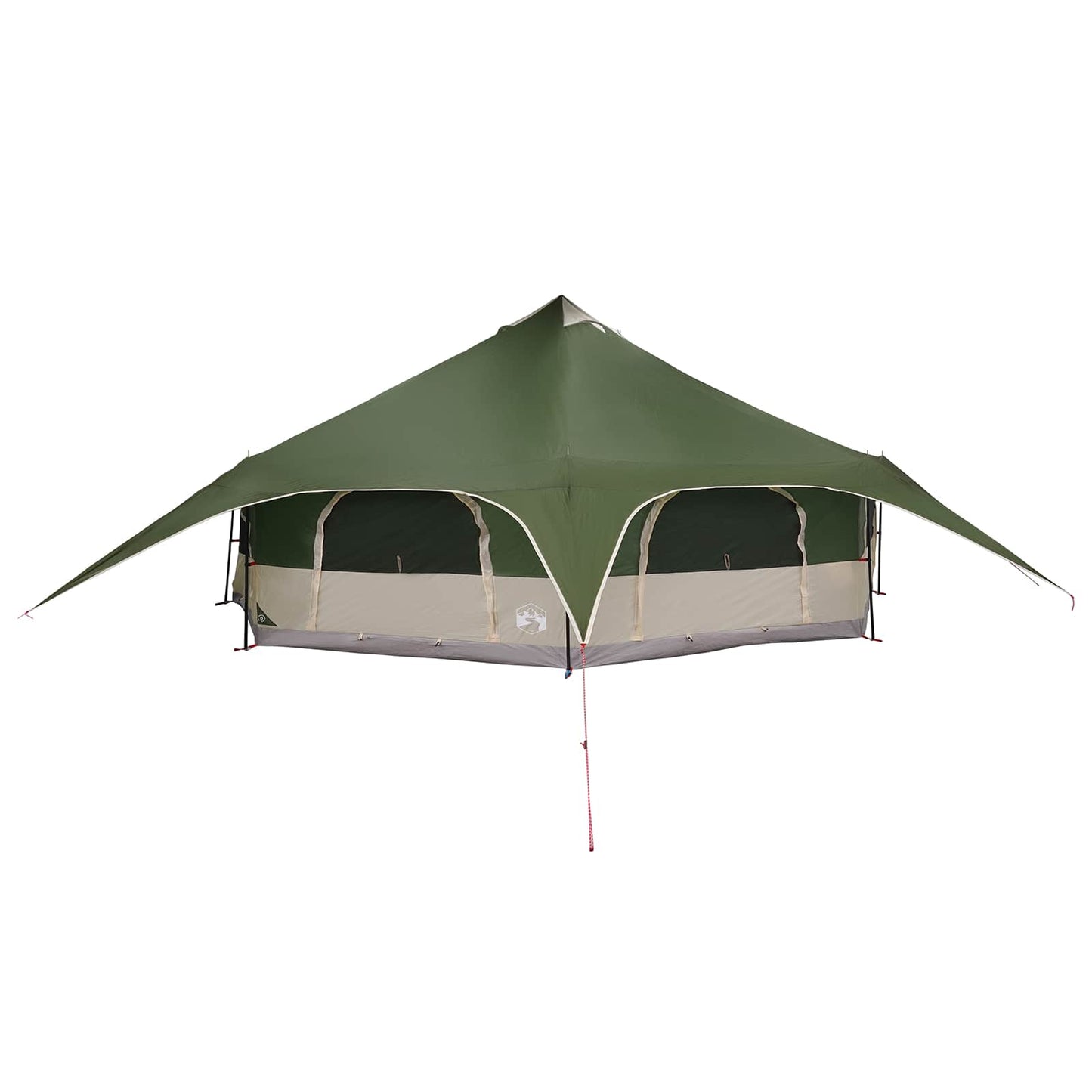 vidaXL Family Tent 18-Person Green 185T Polyester with PU Coating 3