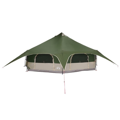 vidaXL Family Tent 18-Person Green 185T Polyester with PU Coating 3