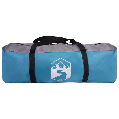 vidaXL Family Tent 18-Person Blue 185T Polyester with PU Coating 6