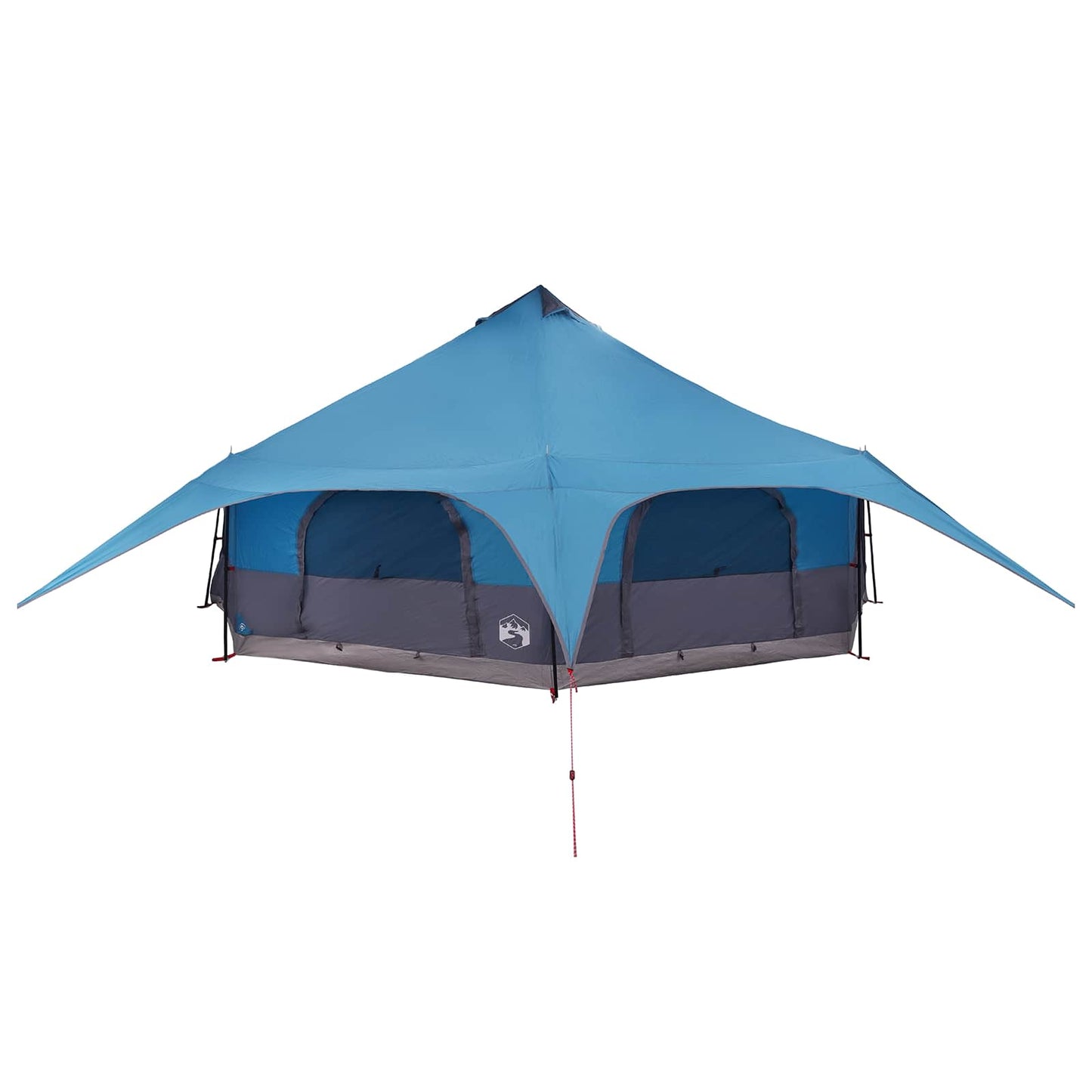 vidaXL Family Tent 18-Person Blue 185T Polyester with PU Coating 3
