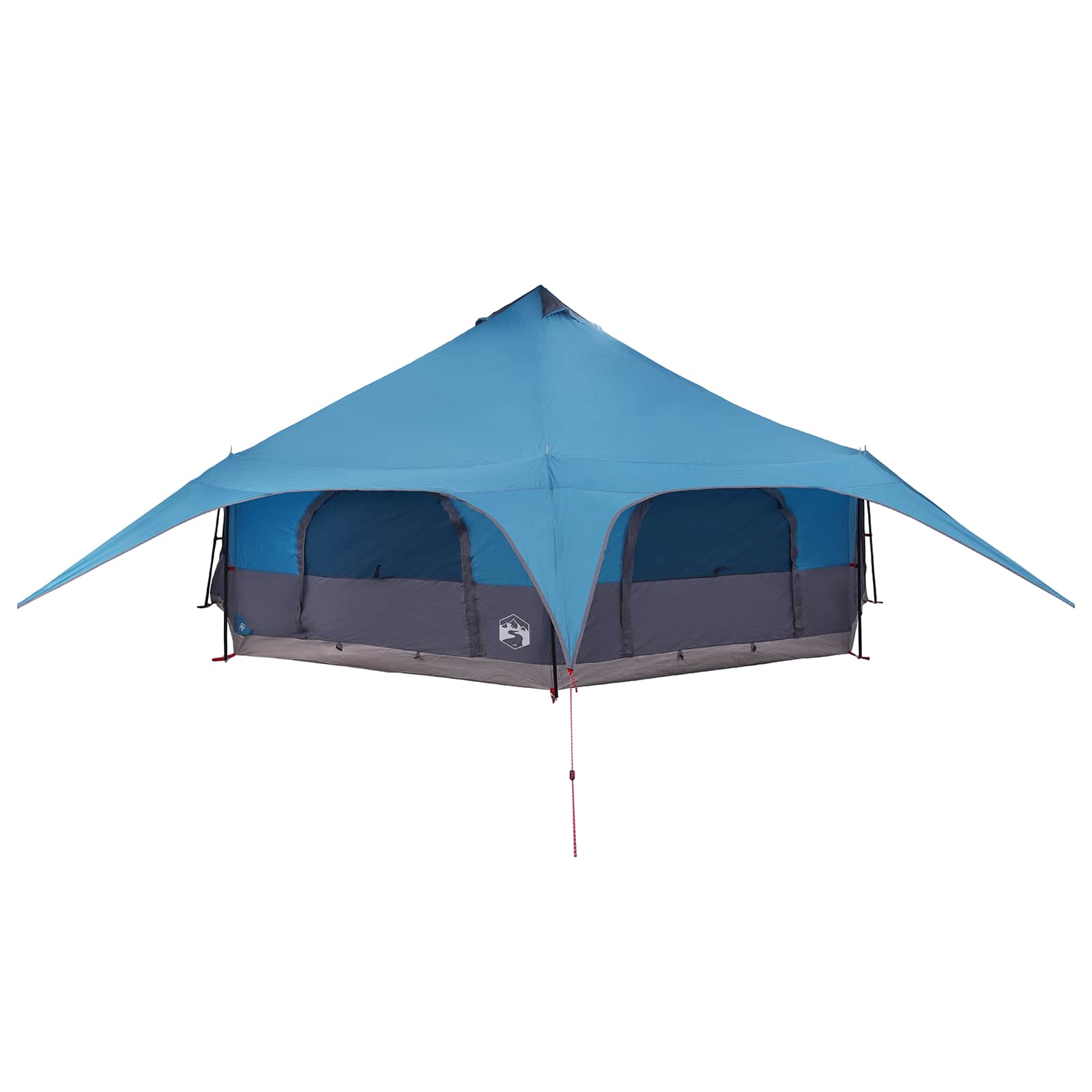 vidaXL Family Tent 18-Person Blue 185T Polyester with PU Coating 3