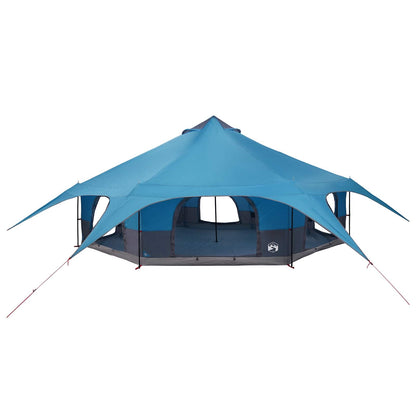 vidaXL Family Tent 18-Person Blue 185T Polyester with PU Coating 4