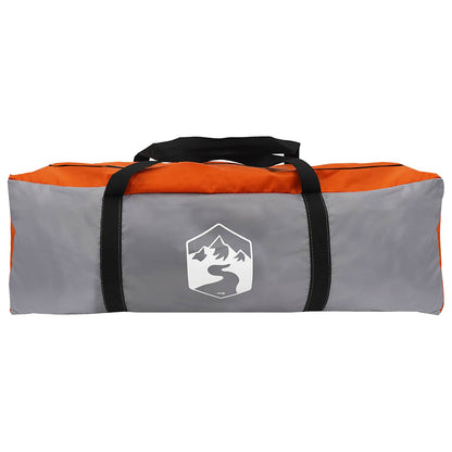 vidaXL Family Tent 18-Person Grey and Orange 6
