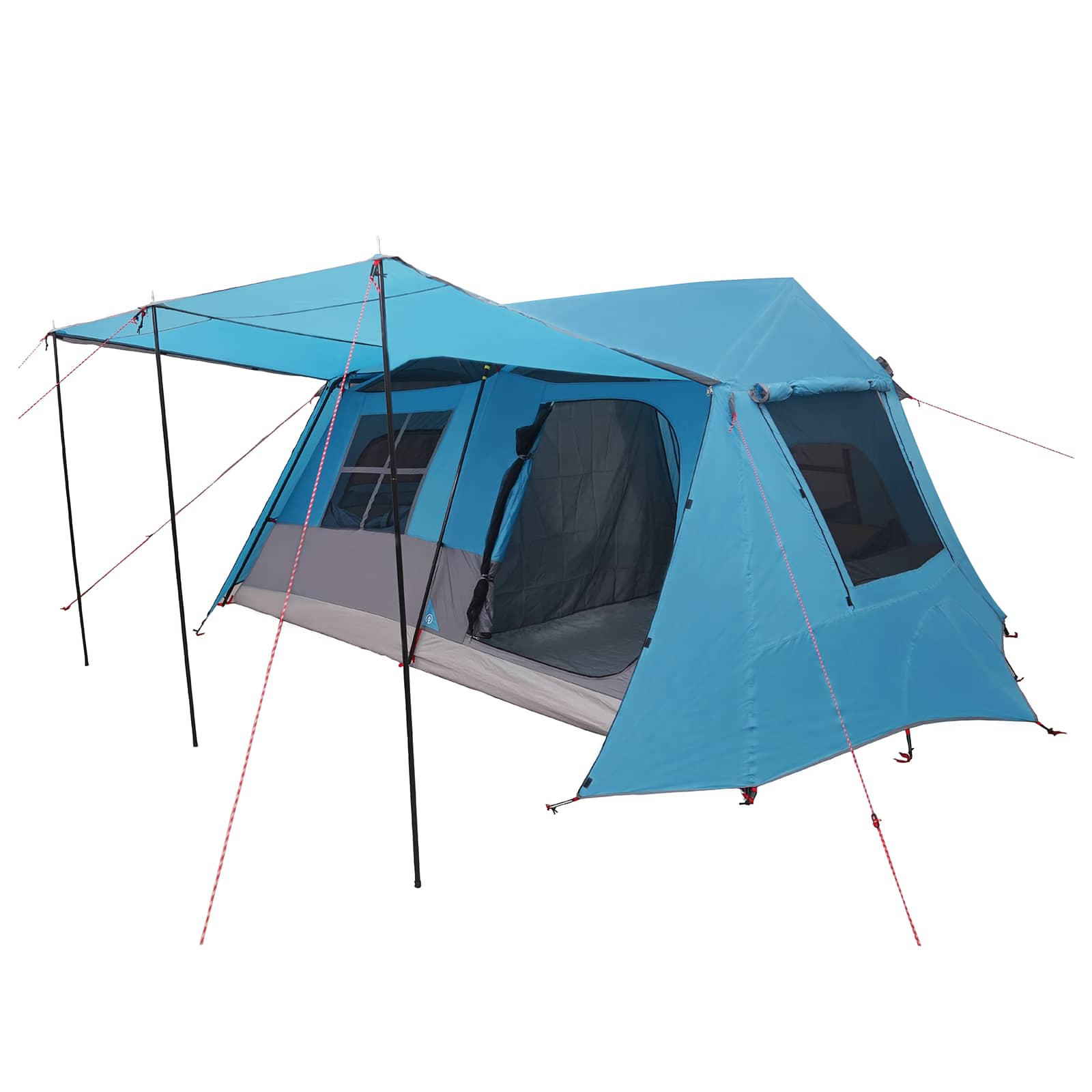 vidaXL Tunnel Tent Blue 400 x 278 x 182 cm 2
