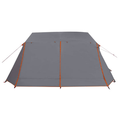 vidaXL Tunnel Tent Grey and Orange 400 x 278 x 182 cm 5