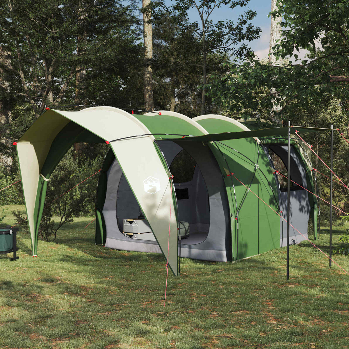 vidaXL Tunnel Tent 185T Polyester with PU Coating