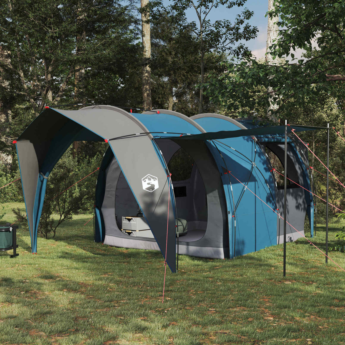 vidaXL Tunnel Tent 185T Polyester with PU Coating