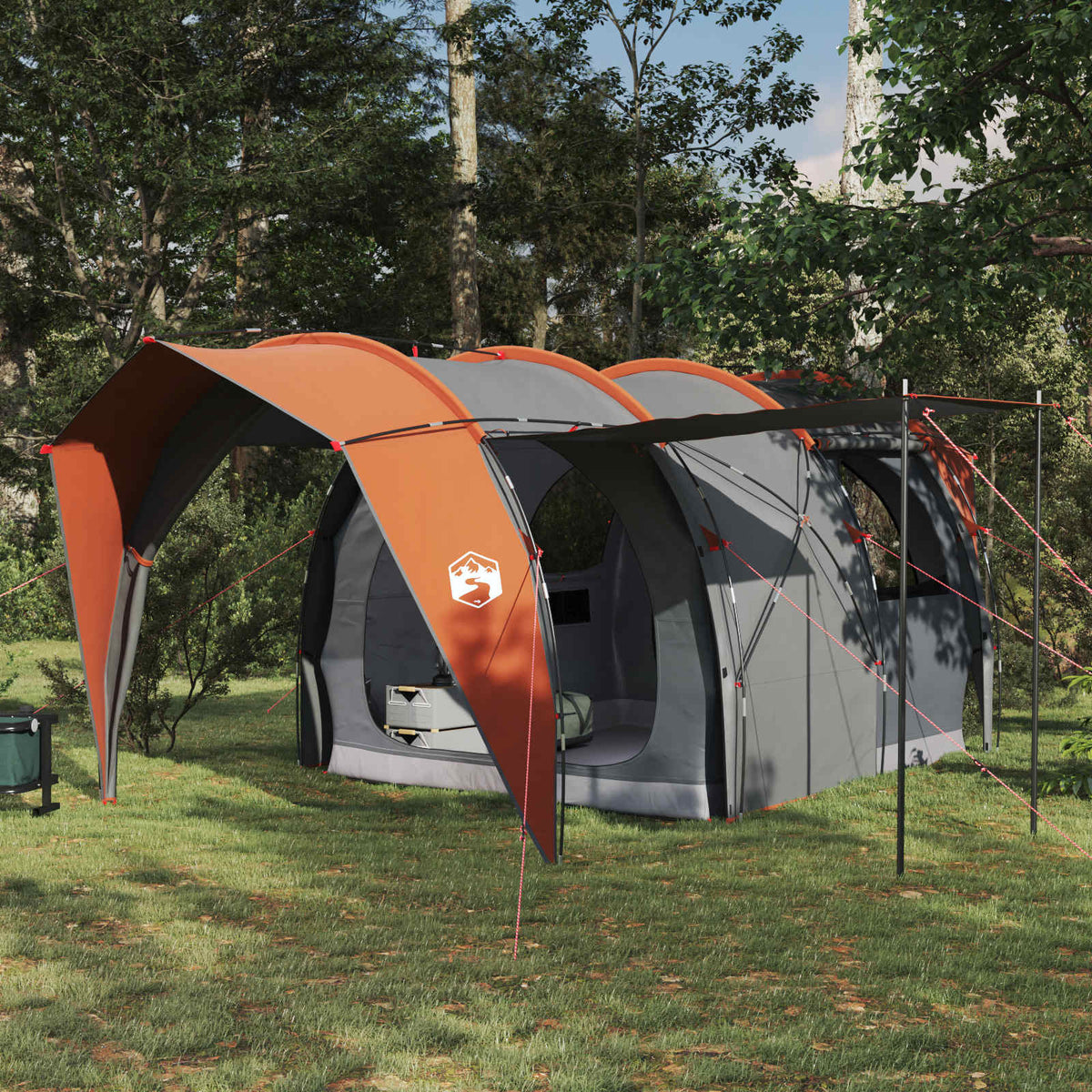 vidaXL Tunnel Tent 185T Polyester with PU Coating