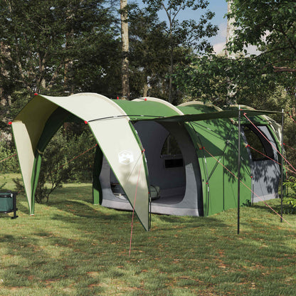 vidaXL Tunnel Tent 6-Person Green 185T Polyester with PU Coating 1