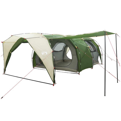 vidaXL Tunnel Tent 6-Person Green 185T Polyester with PU Coating 2