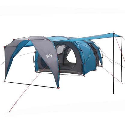 vidaXL Tunnel Tent 6-Person Blue 185T Polyester with PU Coating 2