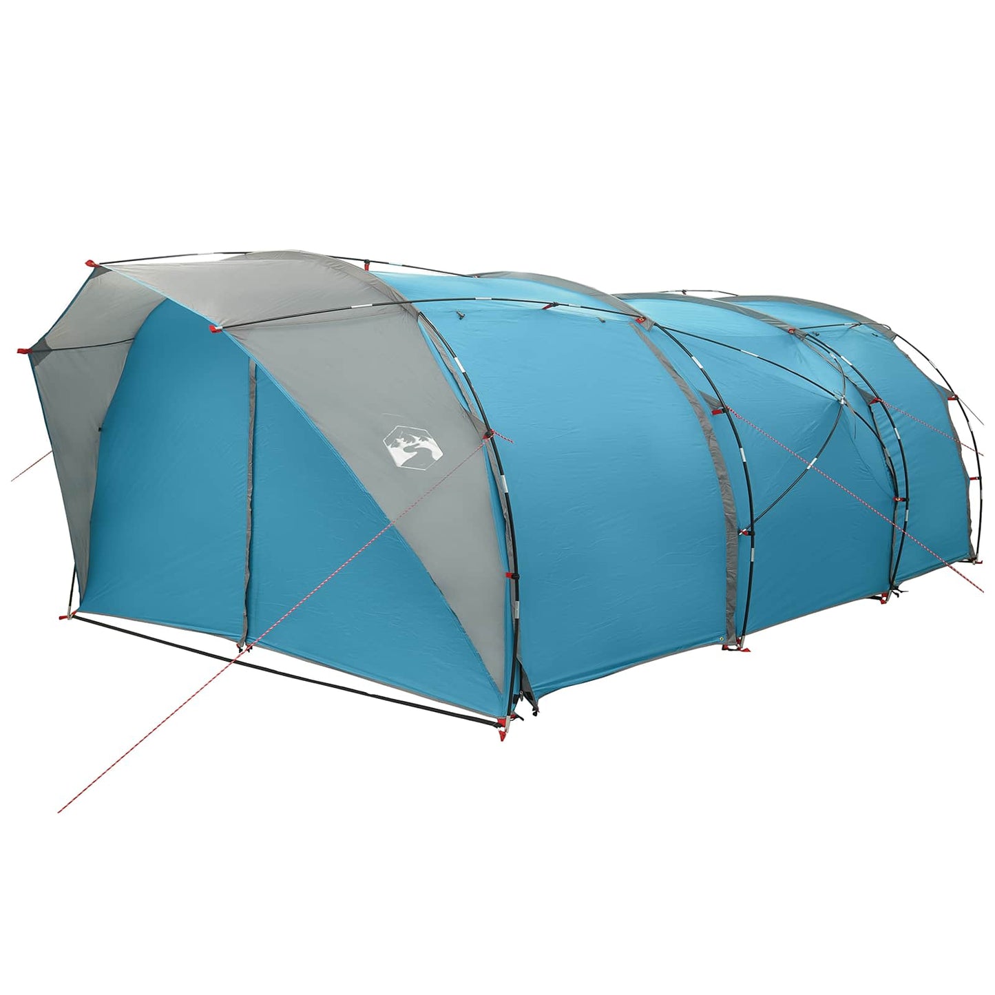 vidaXL Tunnel Tent 6-Person Blue 185T Polyester with PU Coating 4