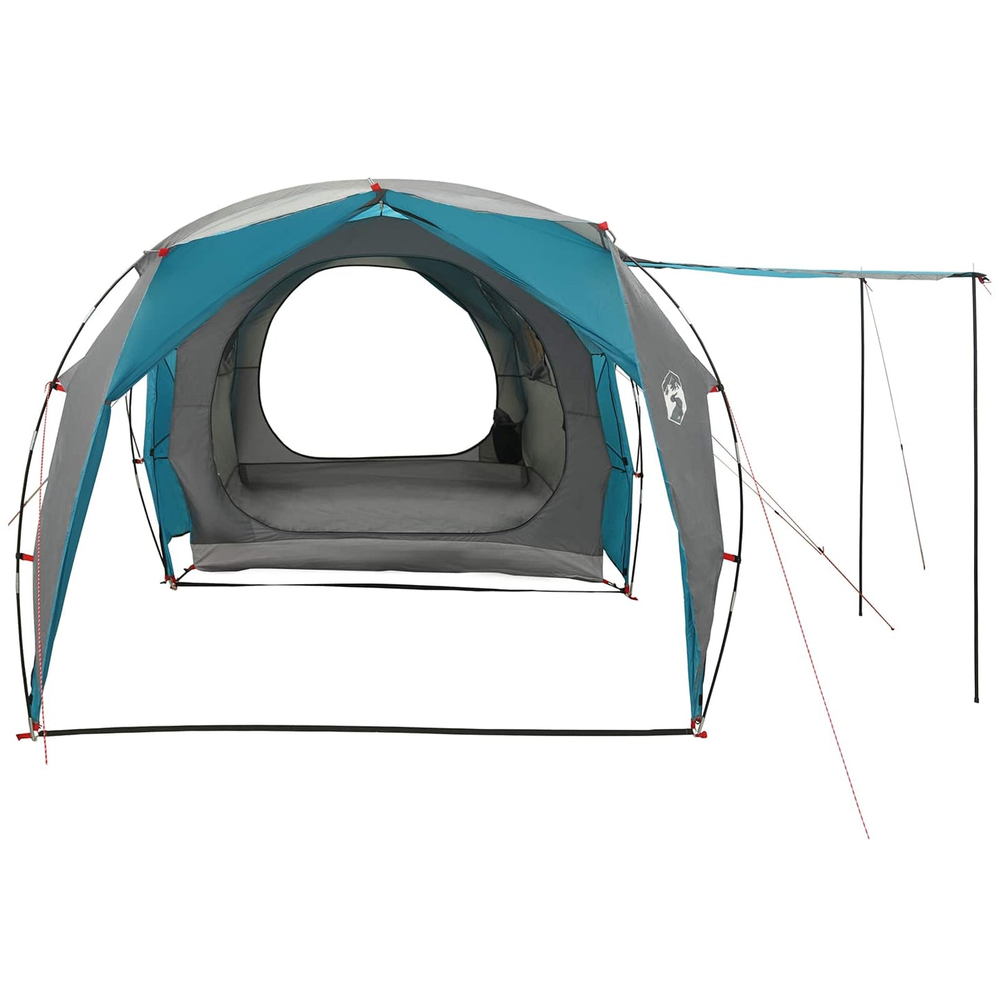 vidaXL Tunnel Tent 6-Person Blue 185T Polyester with PU Coating 5