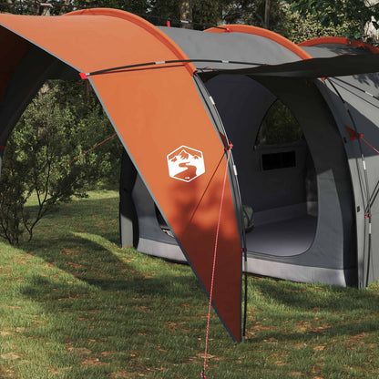 vidaXL Tunnel Tent 6-Person Grey and Orange 3