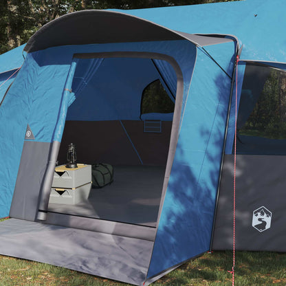 Family Tent with Rainfly Water-resistant Blue 18-Person