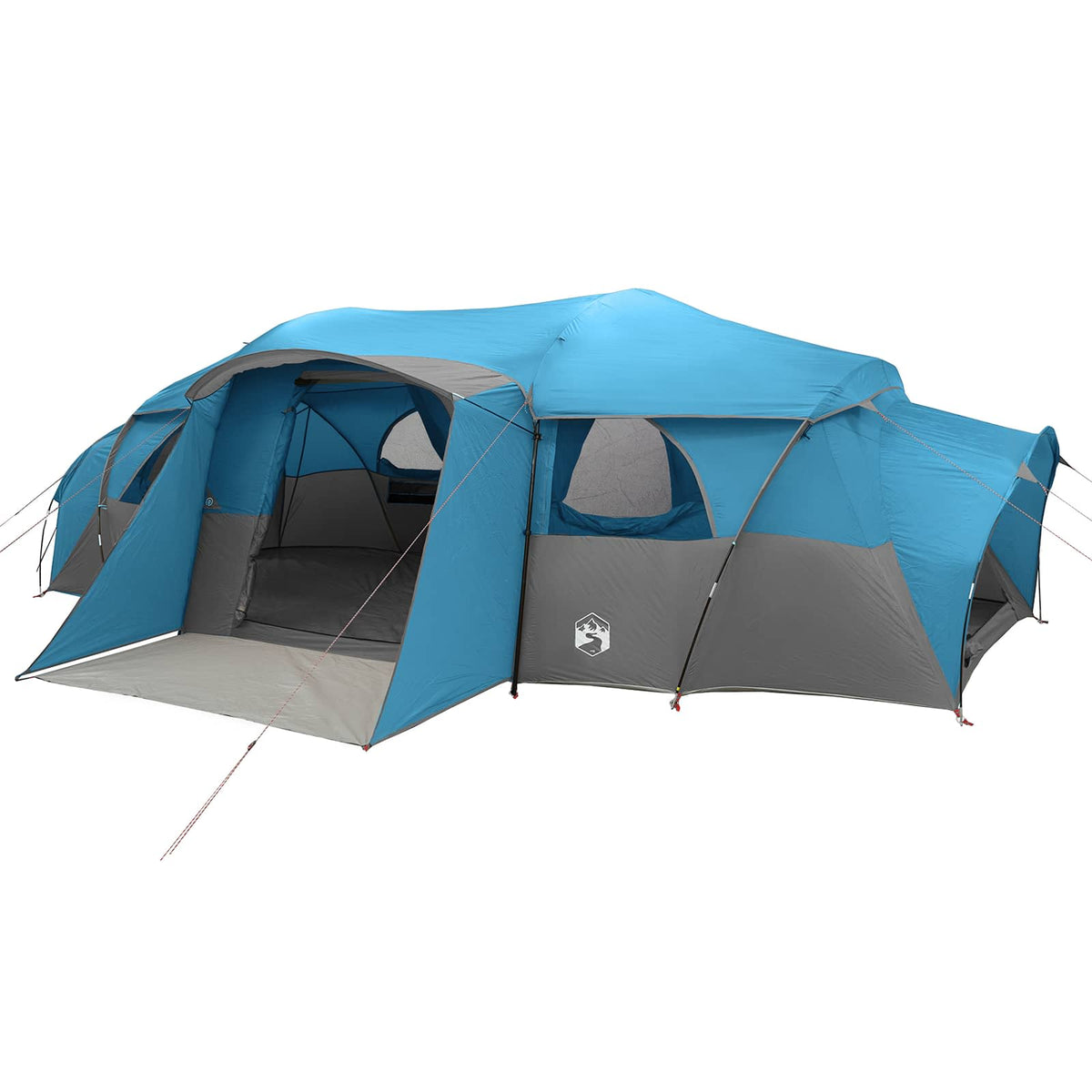 Family Tent with Rainfly Water-resistant Blue 18-Person