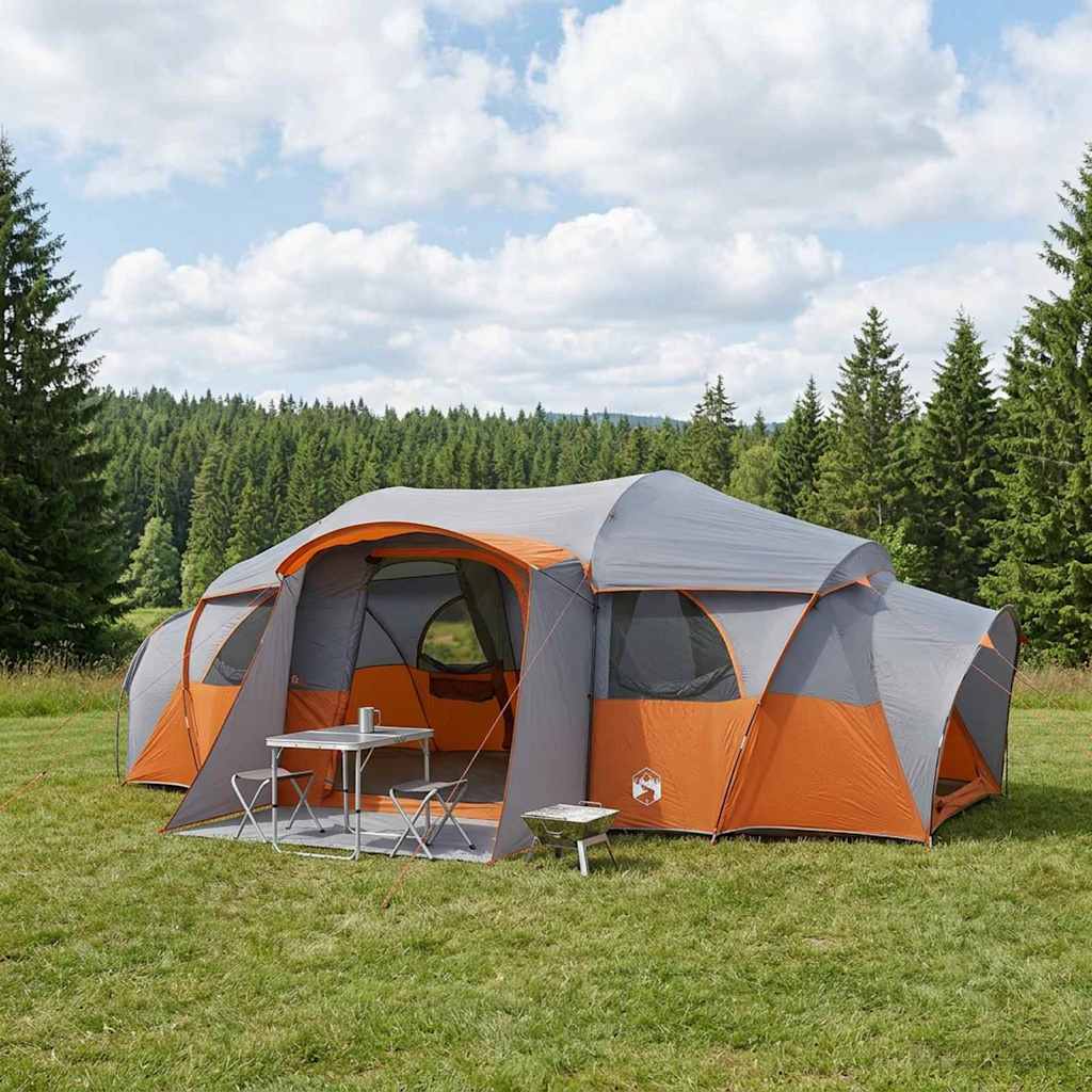 vidaXL Family Tent with Rainfly Water-resistant 10-Person 1