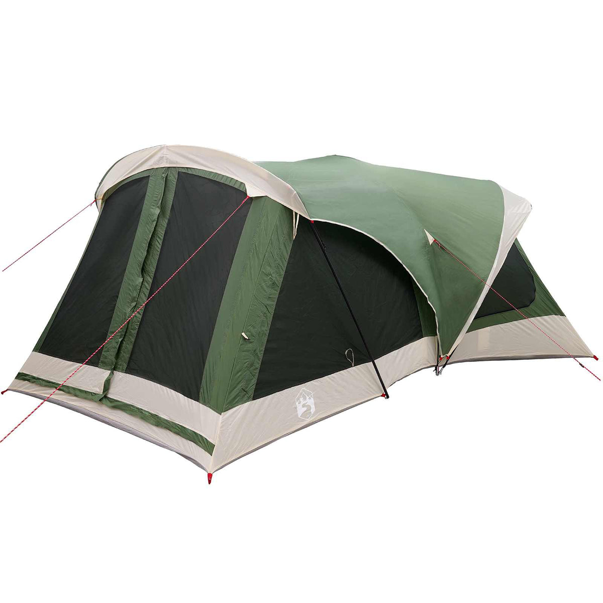vidaXL Family Tent 14-Person Green 185T Polyester with PU Coating 4