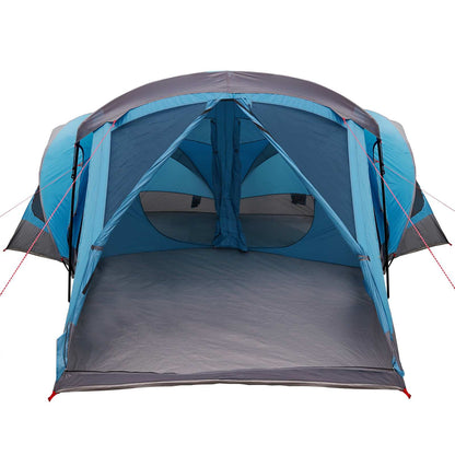 vidaXL Family Tent 14-Person Blue 185T Polyester with PU Coating 5