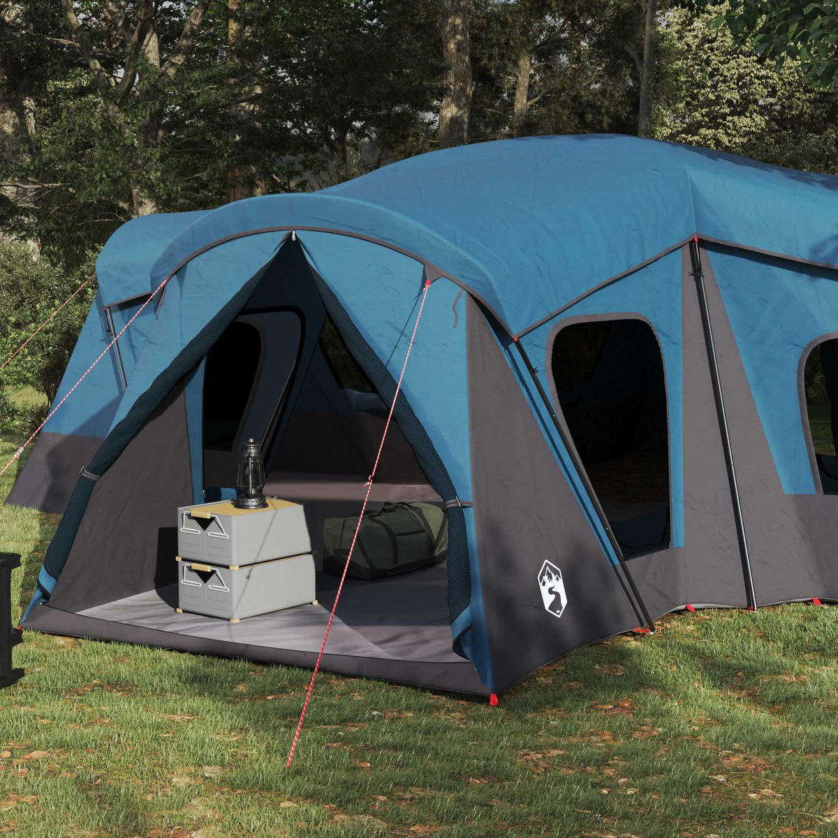 Family Tent 14-Person 185T Polyester with PU Coating Blue