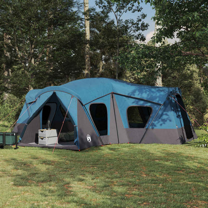vidaXL Family Tent 14-Person Blue 185T Polyester with PU Coating 1