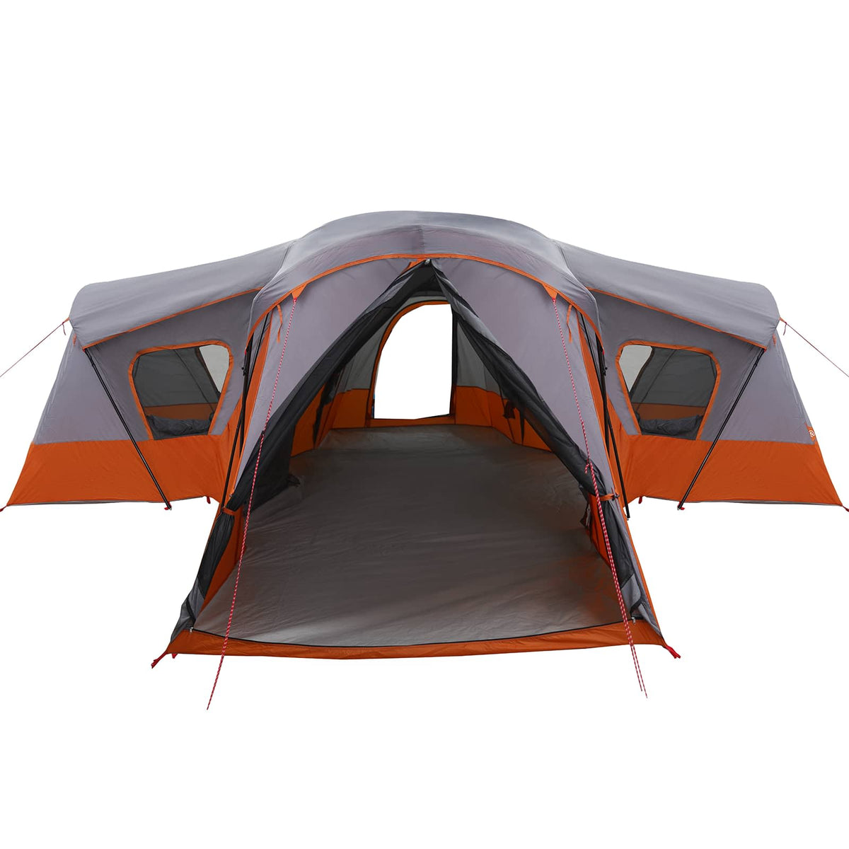 vidaXL Family Tent 14-Person Grey and Orange 5
