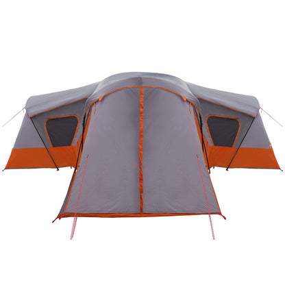 vidaXL Family Tent 14-Person Grey and Orange 6