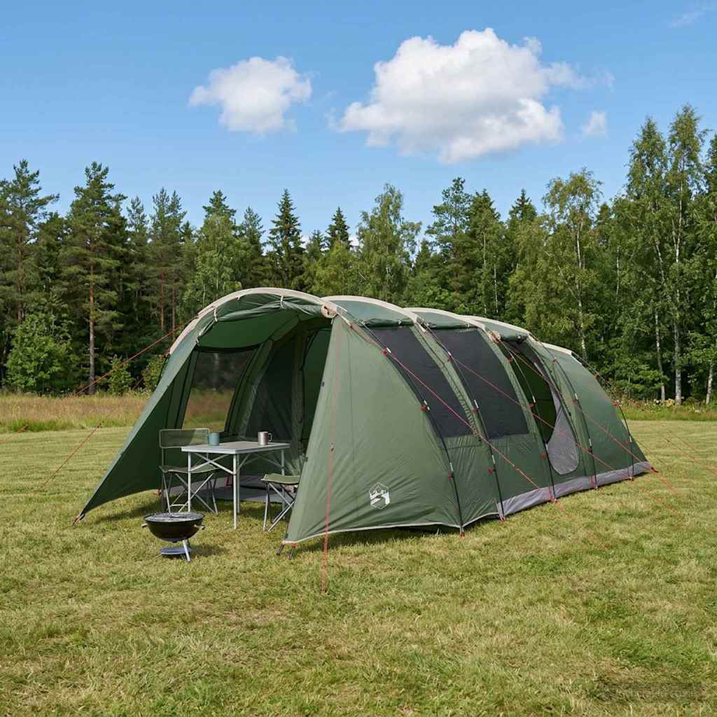 vidaXL Tunnel Tent 675 x 392 x 210 cm Green 1
