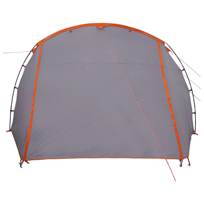 vidaXL Tunnel Tent 675 x 392 x 210 cm Grey and Orange 5
