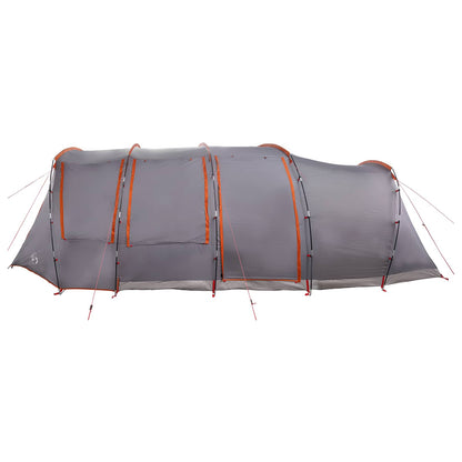 vidaXL Tunnel Tent 675 x 392 x 210 cm Grey and Orange 6