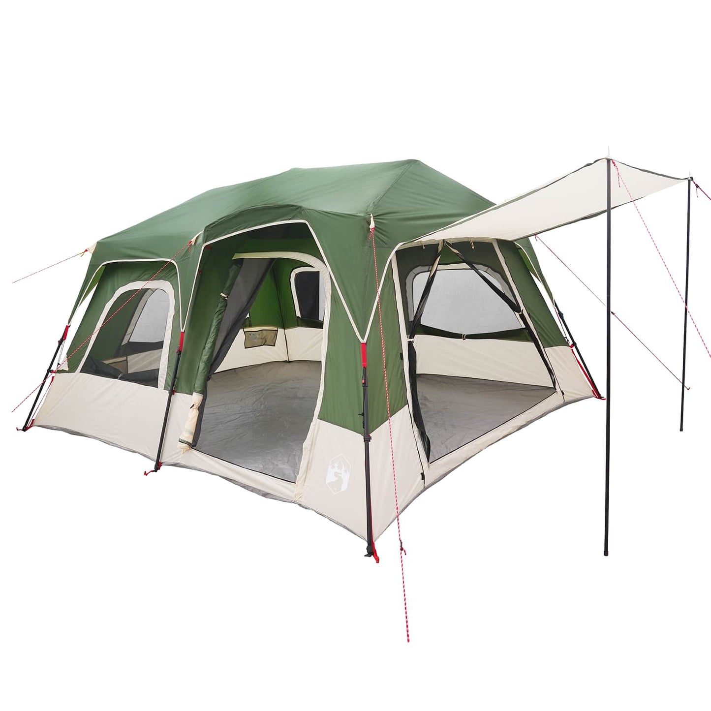 vidaXL Instant Tent 8-Person Green 185T Polyester with PU Coating 2