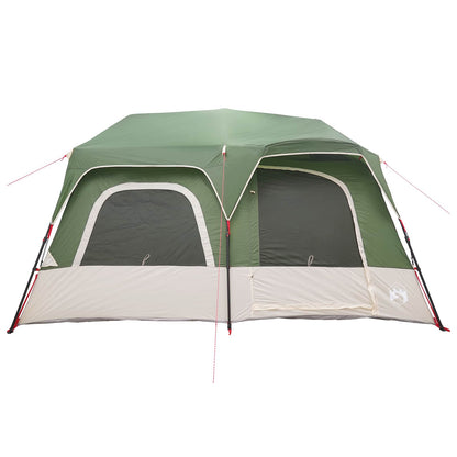vidaXL Instant Tent 8-Person Green 185T Polyester with PU Coating 5