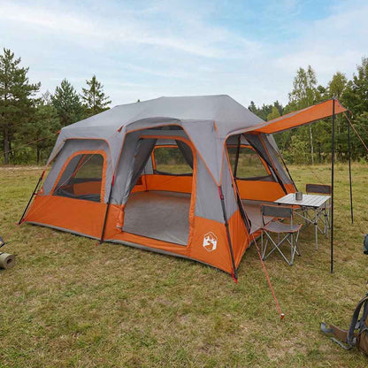 vidaXL Instant Tent 8-Person Grey and Orange 1