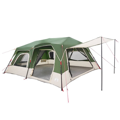 vidaXL Instant Tent 10-Person Green 185T Polyester with PU Coating 2