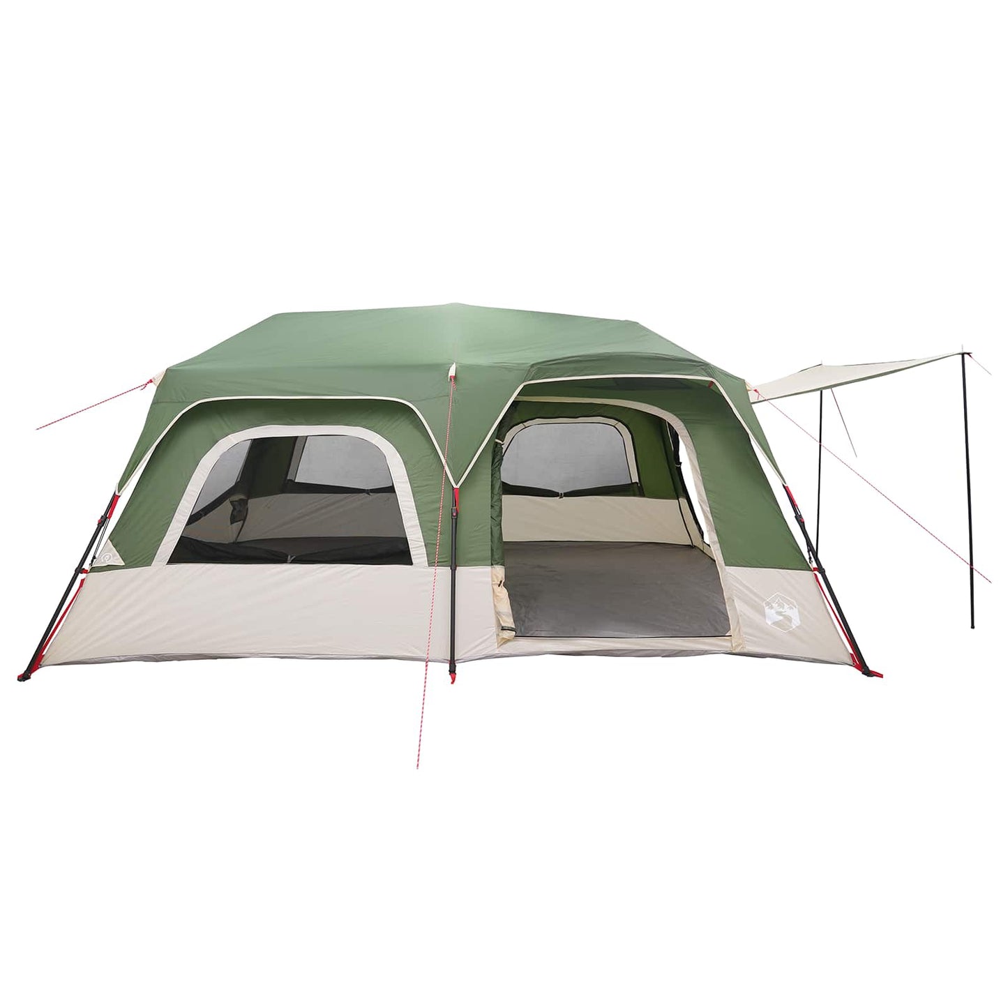 vidaXL Instant Tent 10-Person Green 185T Polyester with PU Coating 4