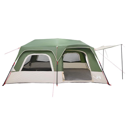 vidaXL Instant Tent 10-Person Green 185T Polyester with PU Coating 4